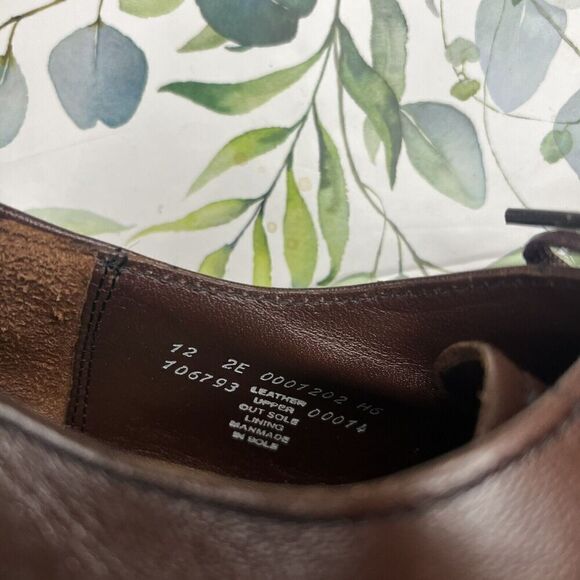 Stacy Adams Biscuit Brown Madison Oxford Shoes 12 2E Wide - Picture 8 of 8